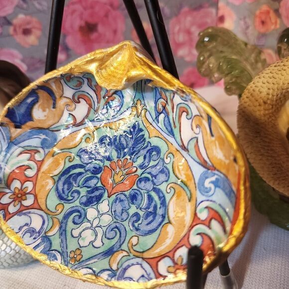 DECOUPAGE CLAM SHELL - Picture 2 of 8